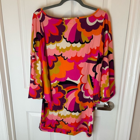 TRINK TURK FAN FAIRE TUNIC DRESS COVERUP SIZE LARGE - Picture 2 of 8